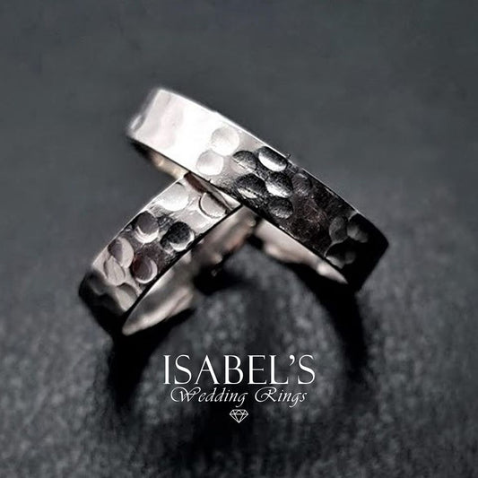 Hammered Wedding Rings