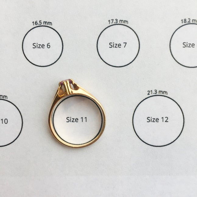 Ring Size: Larger than Average Engagement Ring